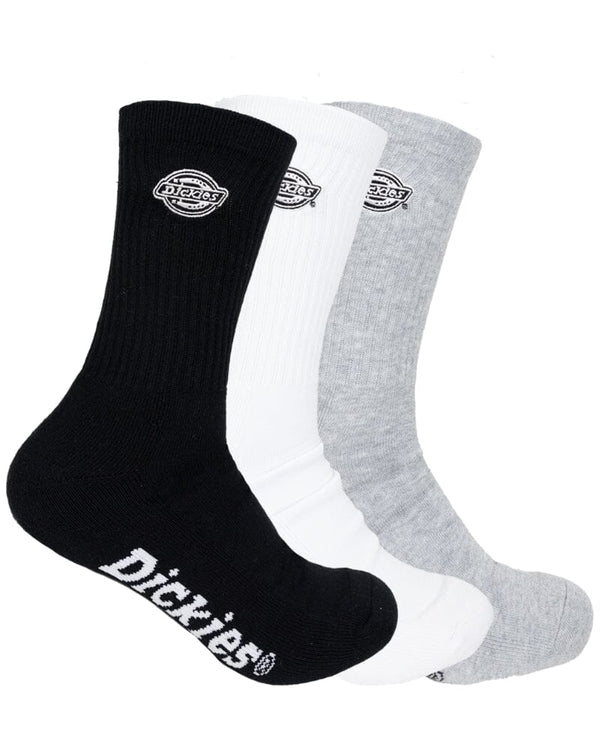 Rockwood Mono 3 Pack Socks - Black/Grey/White