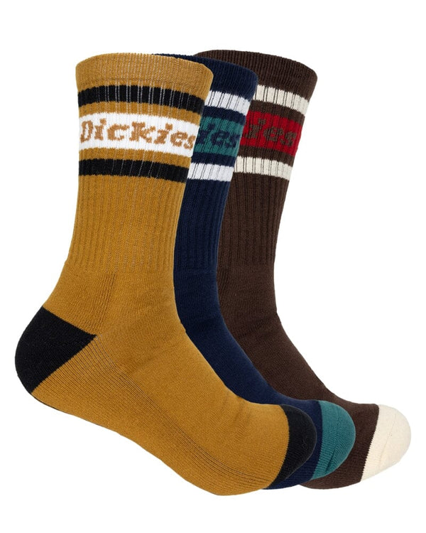 Standard 3 Pack Socks - Brown Duck/Navy/Dark Brown