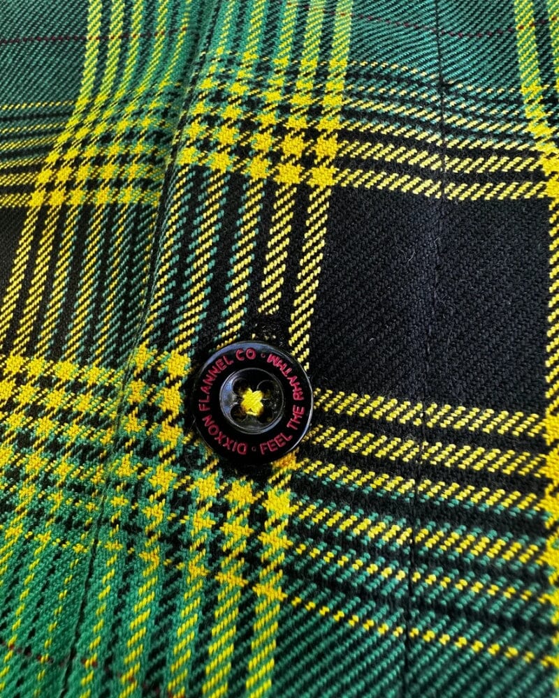 Cool Runnings Flannel - Green/Black/Yellow
