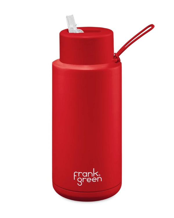34oz Reusable Bottle Straw Lid - Atomic Red