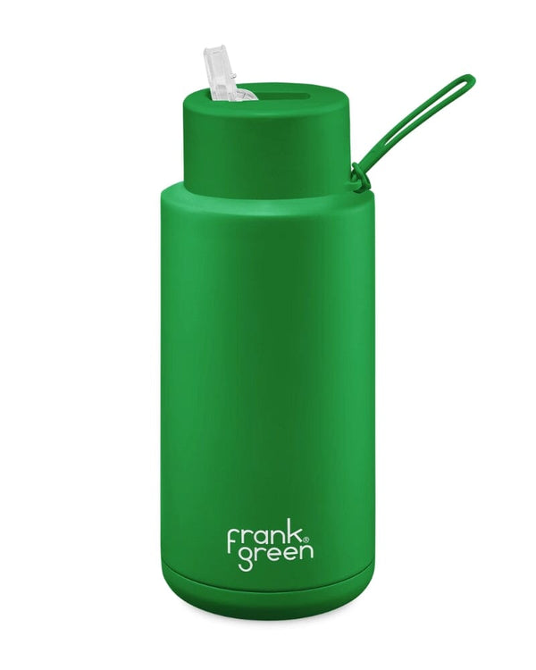 34oz Reusable Bottle Straw Lid - Evergreen