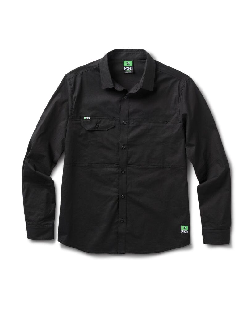 LSH-3 Vented Tech Long Sleeve Shirt - Black