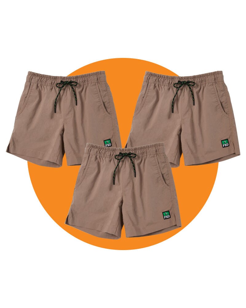 FXD Tradies WS-4 Work Shorts Value Pack Khaki Buy Online