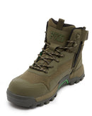 WB-6 Mid Cut Safety Boot - Military Green
