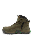 WB-6 Mid Cut Safety Boot - Military Green