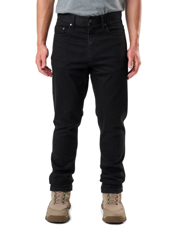 WD-4 Coolmax Stretch Denim Straight Fit Jeans - Black