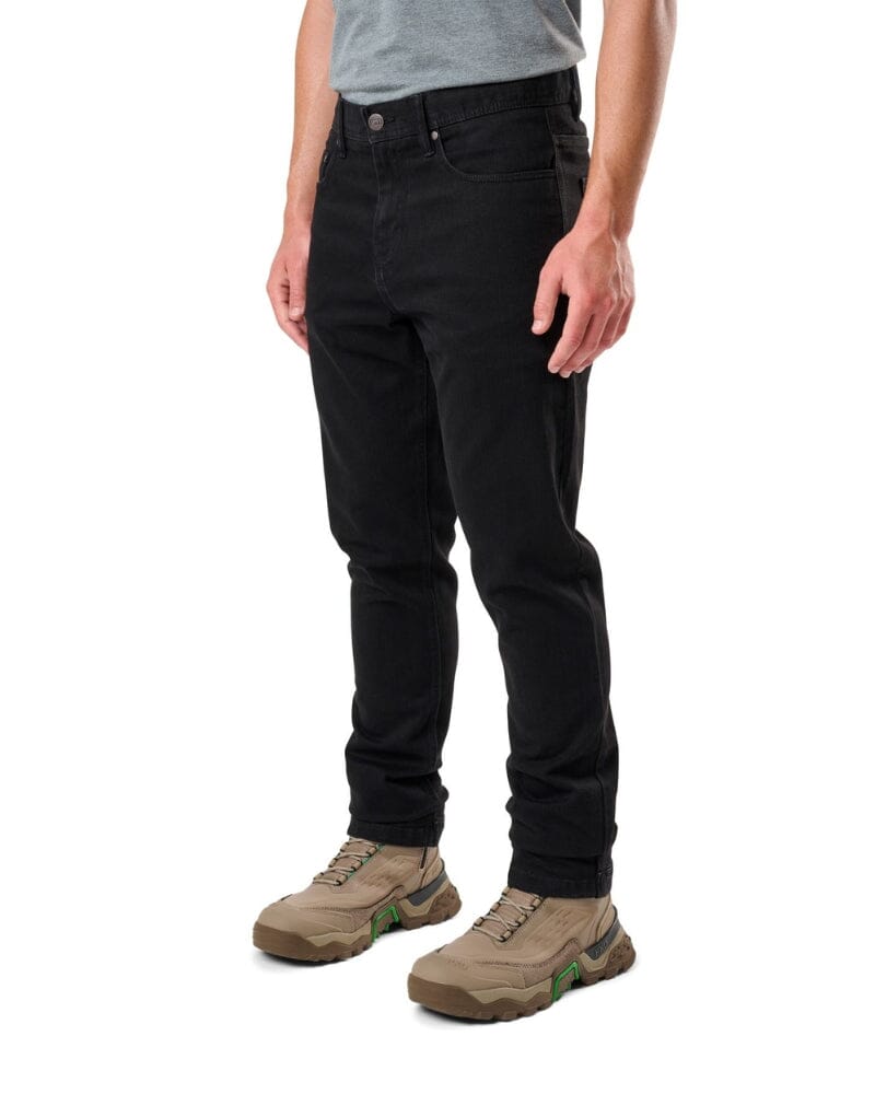 WD-4 Coolmax Stretch Denim Straight Fit Jeans - Black