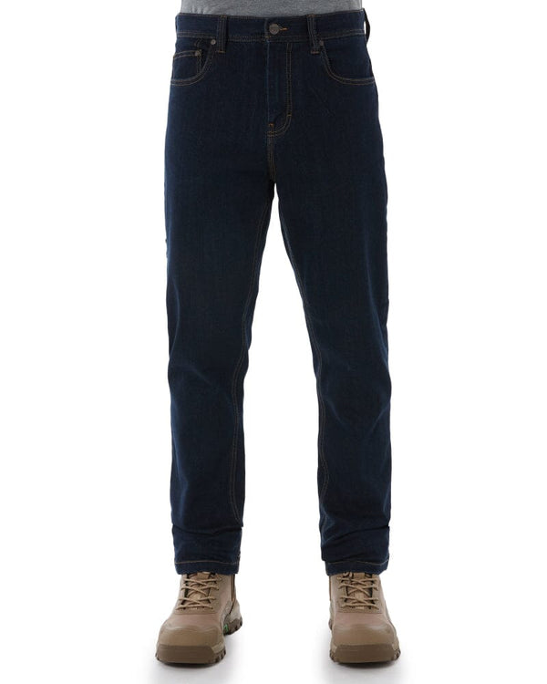 WD-4 Coolmax Stretch Denim Straight Fit Jeans - Dark Blue