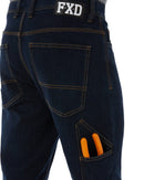 WD-4 Coolmax Stretch Denim Straight Fit Jeans - Dark Blue