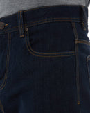 WD-4 Coolmax Stretch Denim Straight Fit Jeans - Dark Blue