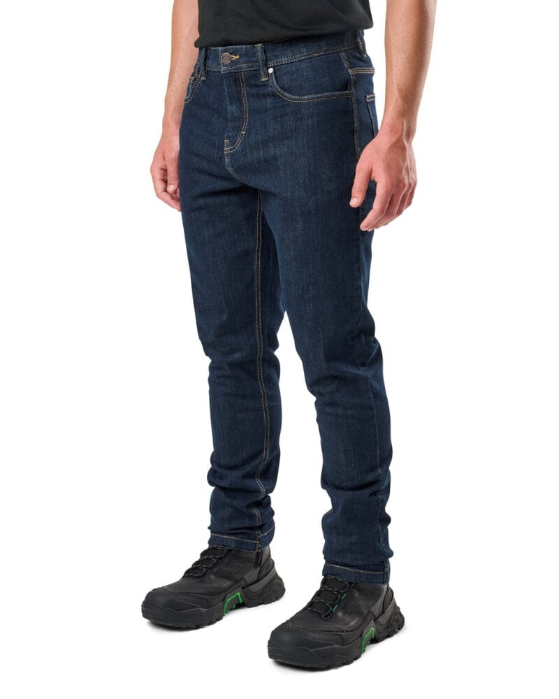 WD-4 Coolmax Stretch Denim Straight Fit Jeans - Dark Blue