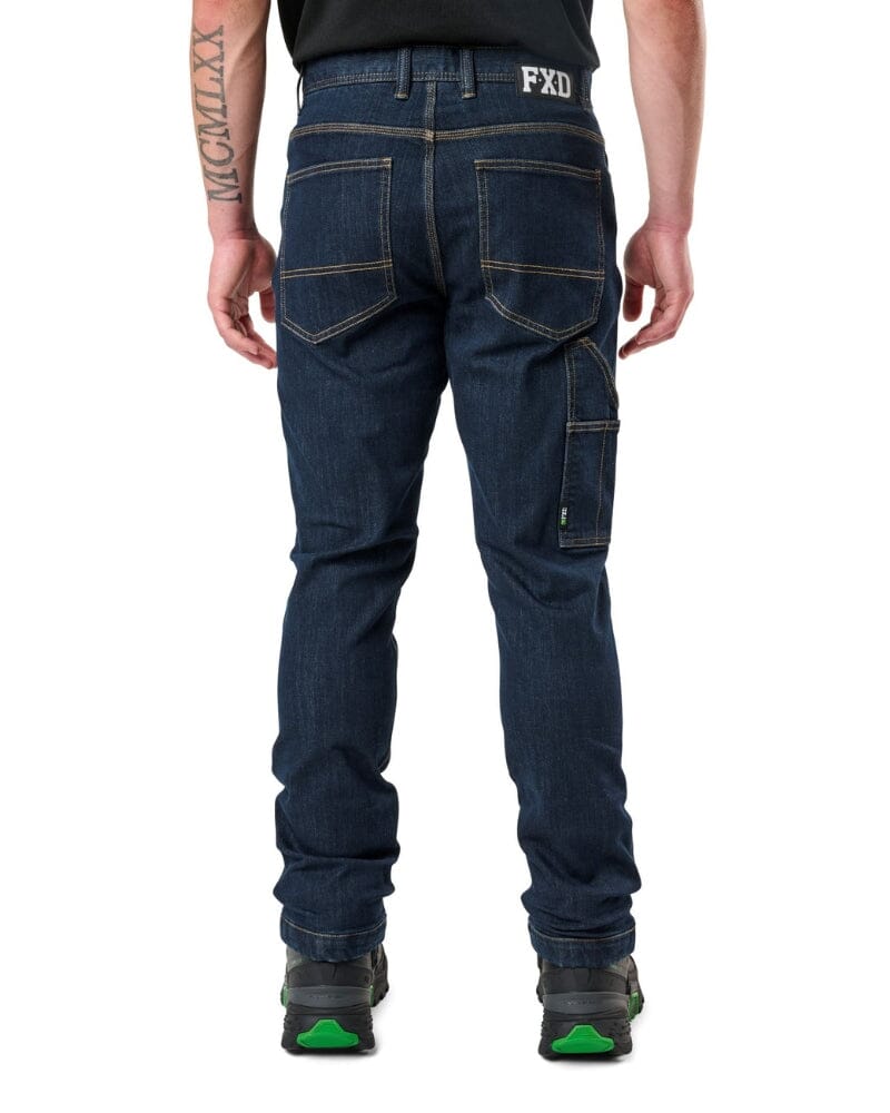 WD-4 Coolmax Stretch Denim Straight Fit Jeans - Dark Blue