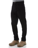 WD-4 Coolmax Stretch Denim Straight Fit Jeans - Black