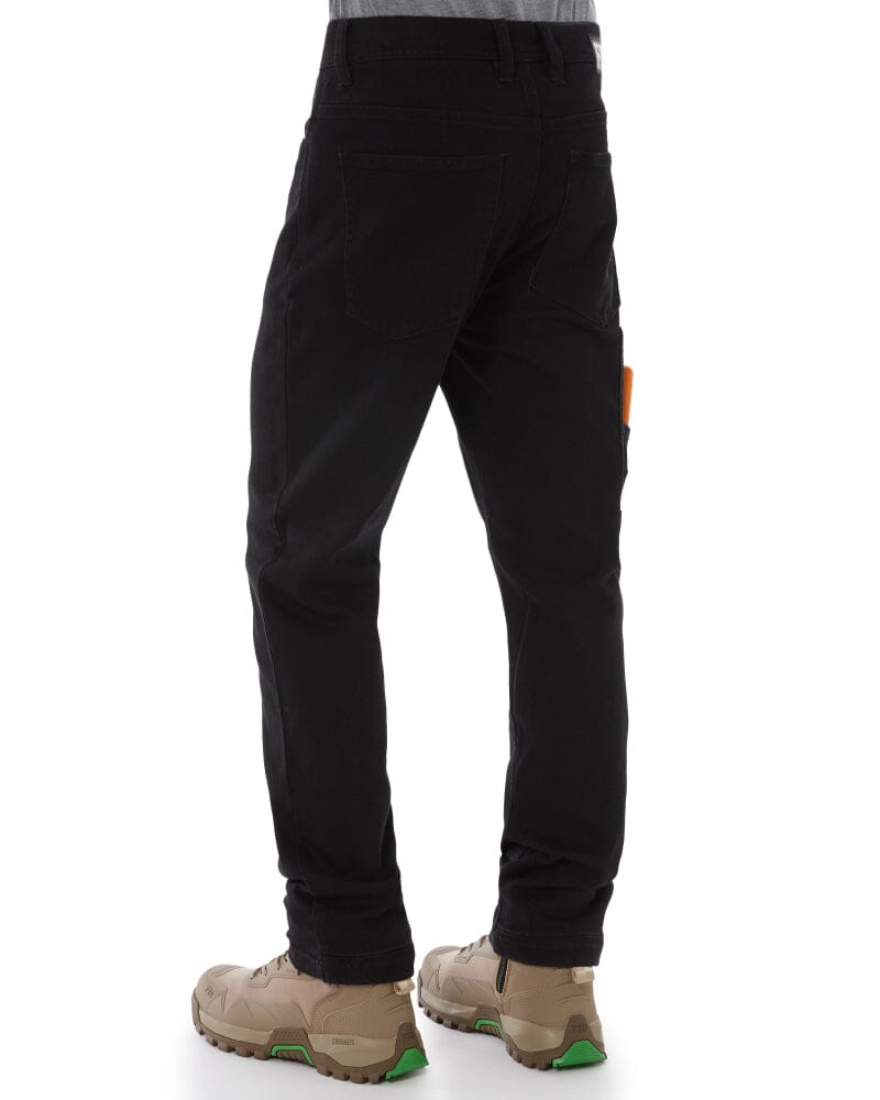 WD-4 Coolmax Stretch Denim Straight Fit Jeans - Black