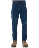 WD-4 Coolmax Stretch Denim Straight Fit Jeans - Mid Blue