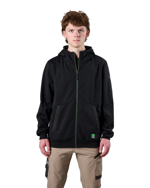 WF-3 Zip Thru Hoodie - Black