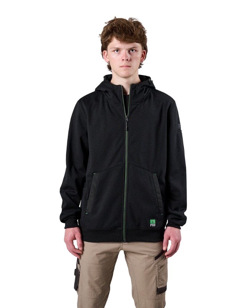 WF-3 Zip Thru Hoodie - Black