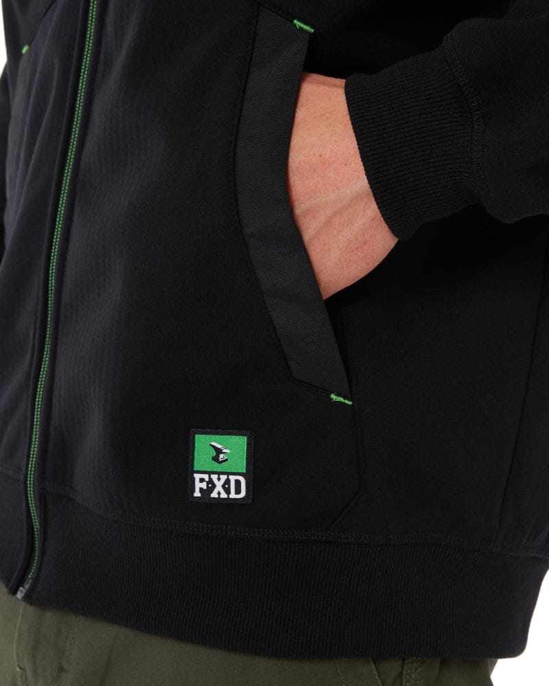WF-3 Zip Thru Hoodie - Black