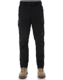 WP-12 Elastic Waist Stretch Ripstop Work Pant - Black