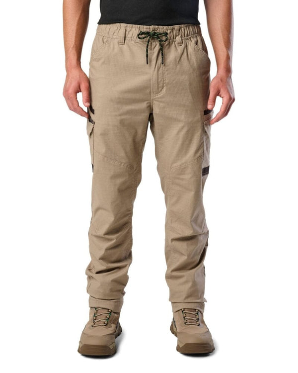 WP-12 Elastic Waist Stretch Ripstop Work Pant - Khaki