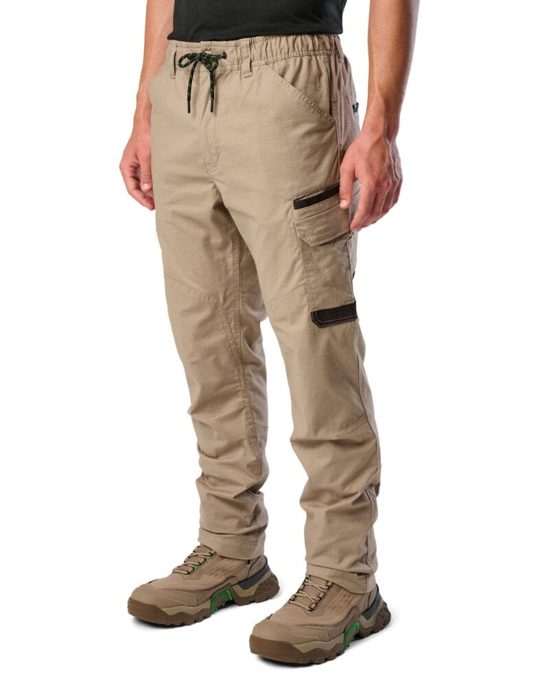 WP-12 Elastic Waist Stretch Ripstop Work Pant - Khaki
