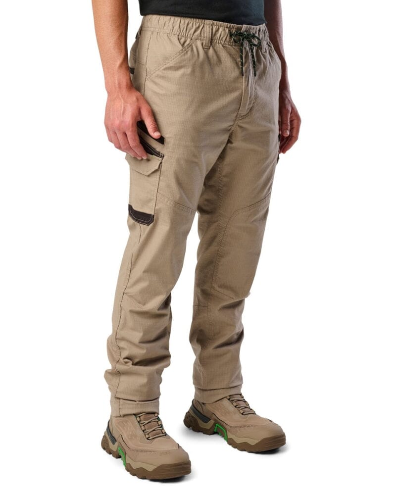 WP-12 Elastic Waist Stretch Ripstop Work Pant - Khaki
