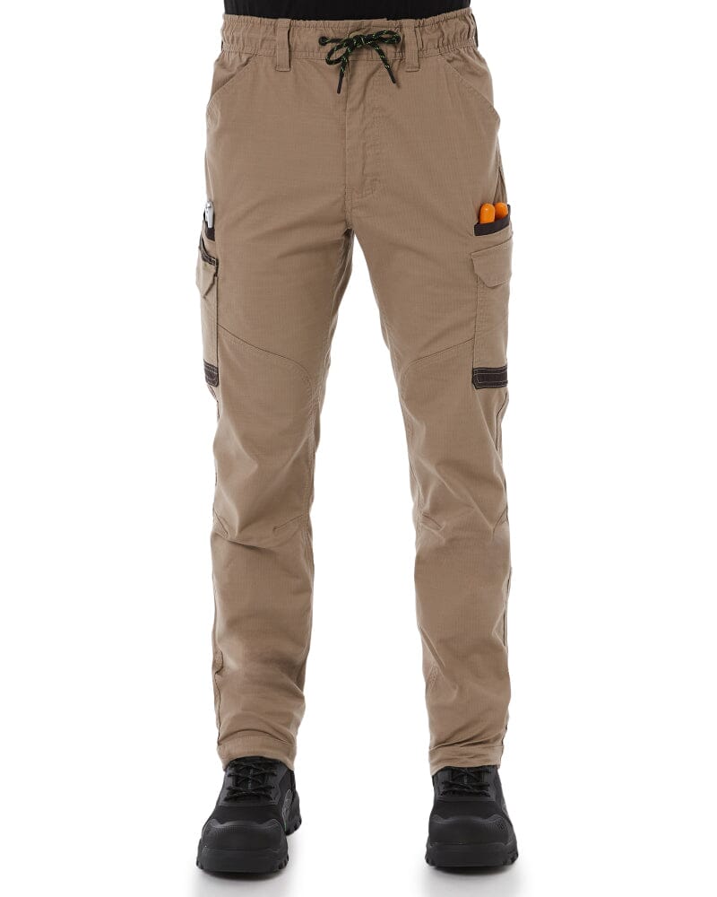 WP-12 Elastic Waist Stretch Ripstop Work Pant - Khaki