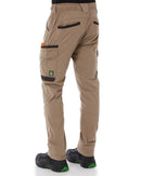WP-12 Elastic Waist Stretch Ripstop Work Pant - Khaki