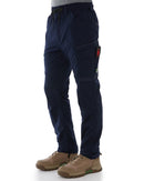 WP-12 Elastic Waist Stretch Ripstop Work Pant - Navy