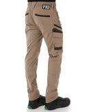 WP-12C Cuffed Elastic Waist Stretch Ripstop Work Pant - Khaki