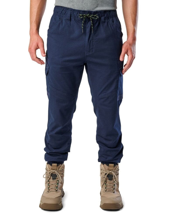 WP-12C Cuffed Elastic Waist Stretch Ripstop Work Pant - Navy