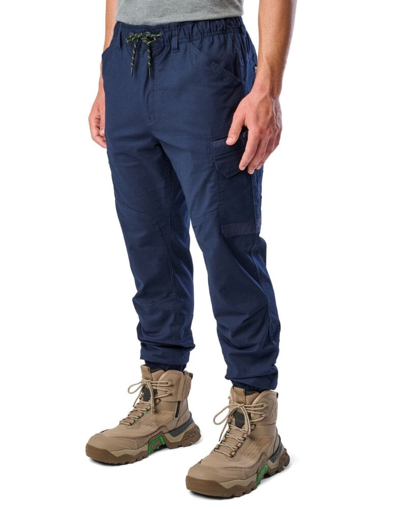 WP-12C Cuffed Elastic Waist Stretch Ripstop Work Pant - Navy