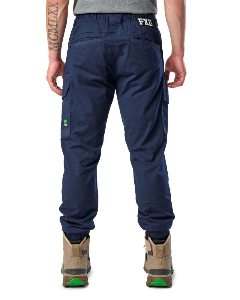 WP-12C Cuffed Elastic Waist Stretch Ripstop Work Pant - Navy