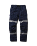 WP-12T Taped Elastic Waist Stretch Ripstop Work Pant - Navy