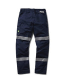WP-12T Taped Elastic Waist Stretch Ripstop Work Pant - Navy