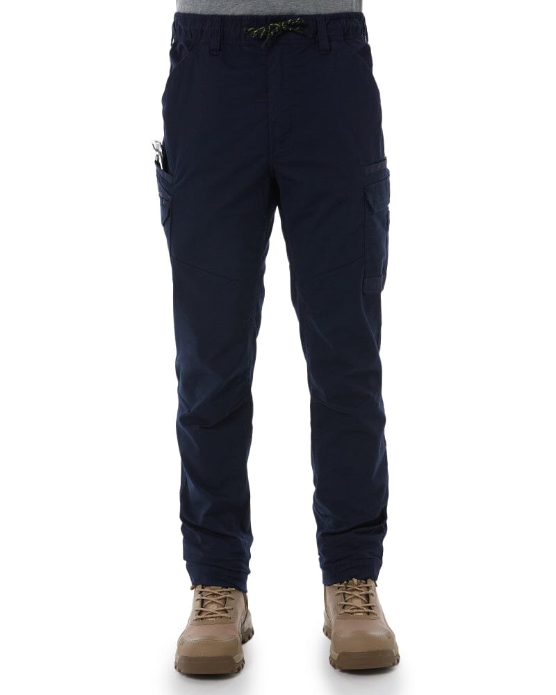 WP-12C Cuffed Elastic Waist Stretch Ripstop Work Pant - Navy