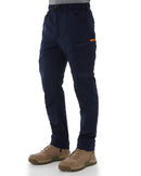 WP-12C Cuffed Elastic Waist Stretch Ripstop Work Pant - Navy