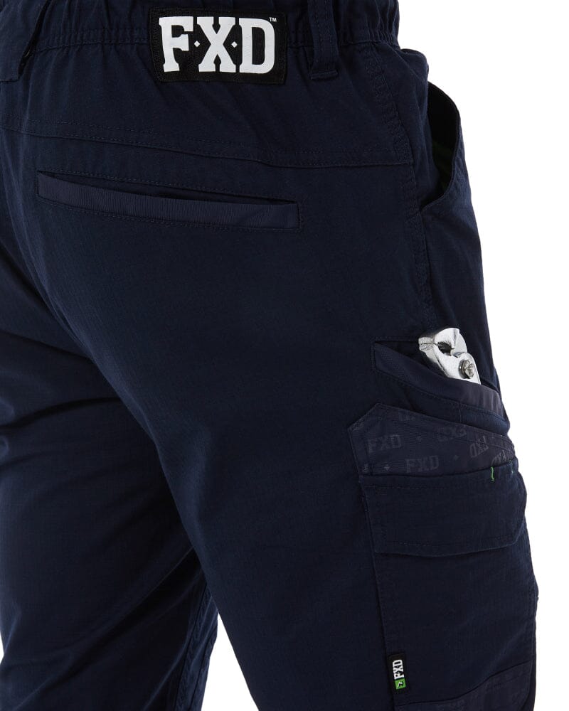 WP-12C Cuffed Elastic Waist Stretch Ripstop Work Pant - Navy