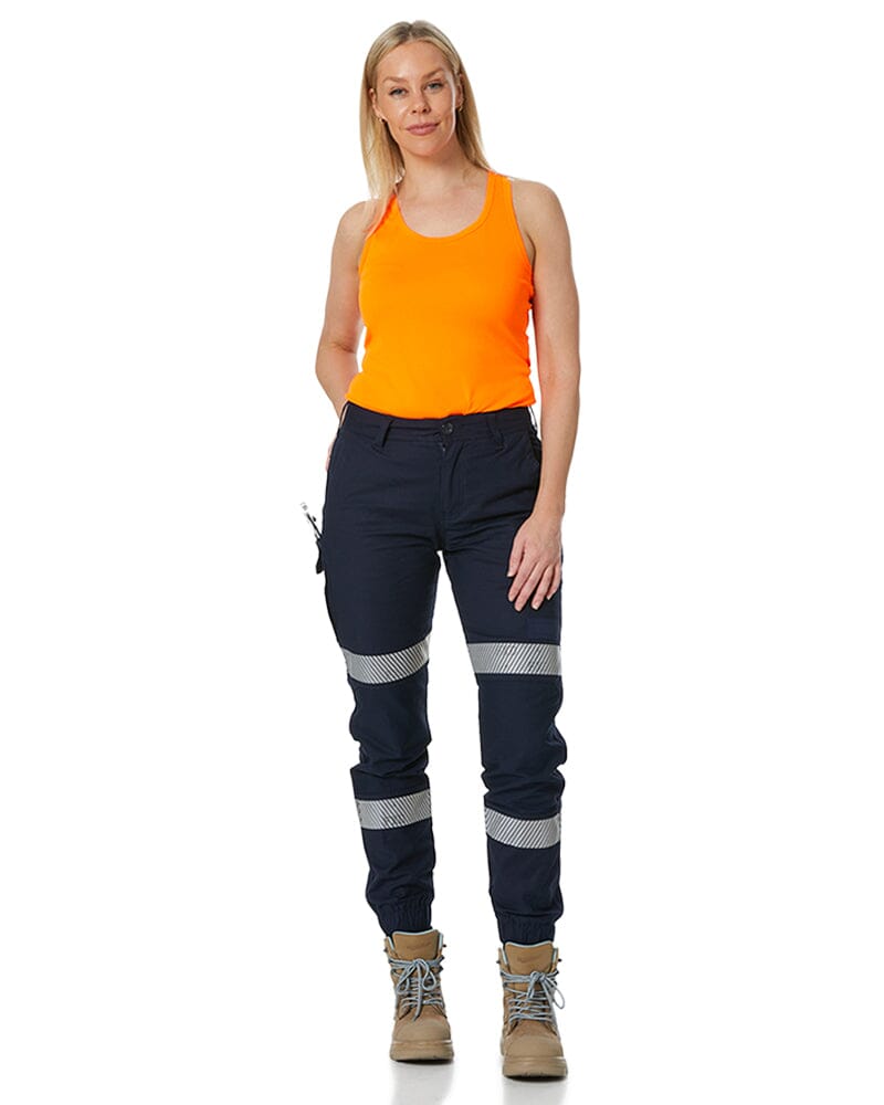 FXD WP-4WT Womens Taped Stretch Cuffed Pants - Navy