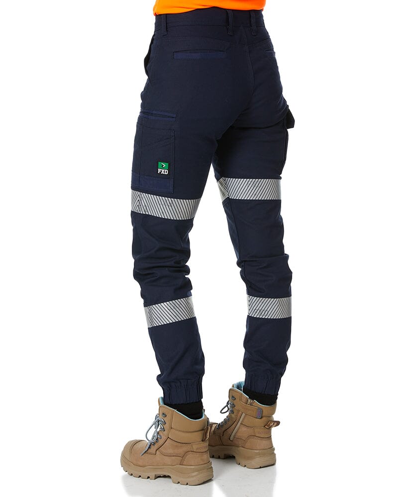 WP-4WT Womens Taped Stretch Cuffed Pants - Navy