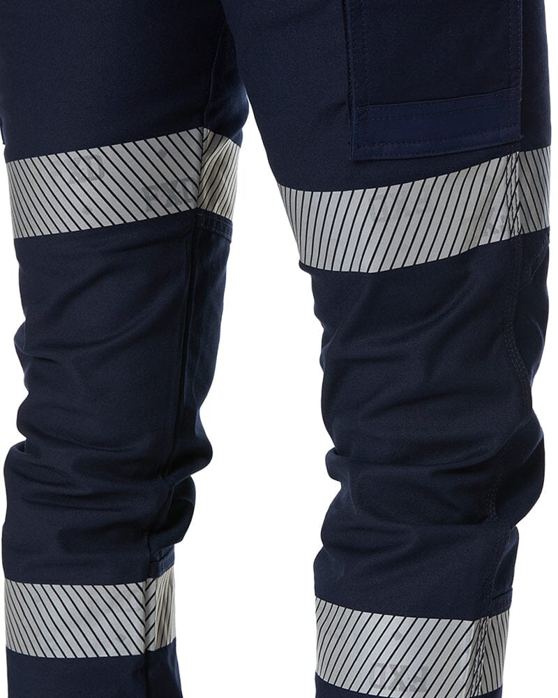 WP-4WT Womens Taped Stretch Cuffed Pants - Navy