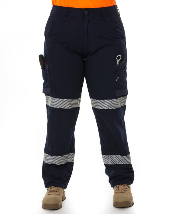 WP-7WT Womens Stretch Ripstop Taped Work Pant - Navy