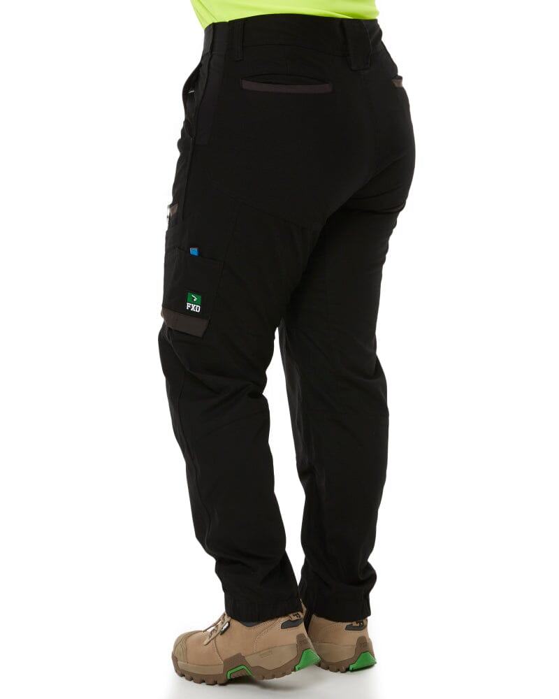 WP-8W Womens Cuffed Stretch Ripstop Work Pant - Black