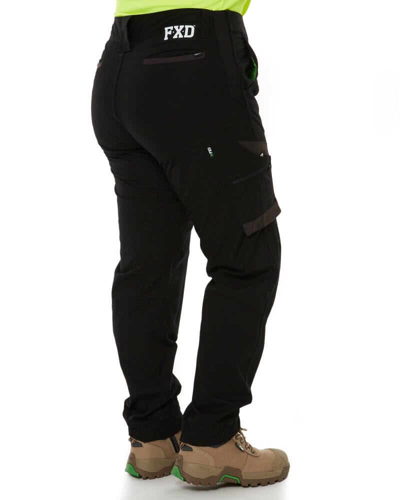 WP-8W Womens Cuffed Stretch Ripstop Work Pant - Black