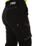 WP-8W Womens Cuffed Stretch Ripstop Work Pant - Black