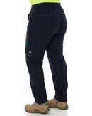 WP-8W Womens Cuffed Stretch Ripstop Work Pant - Navy