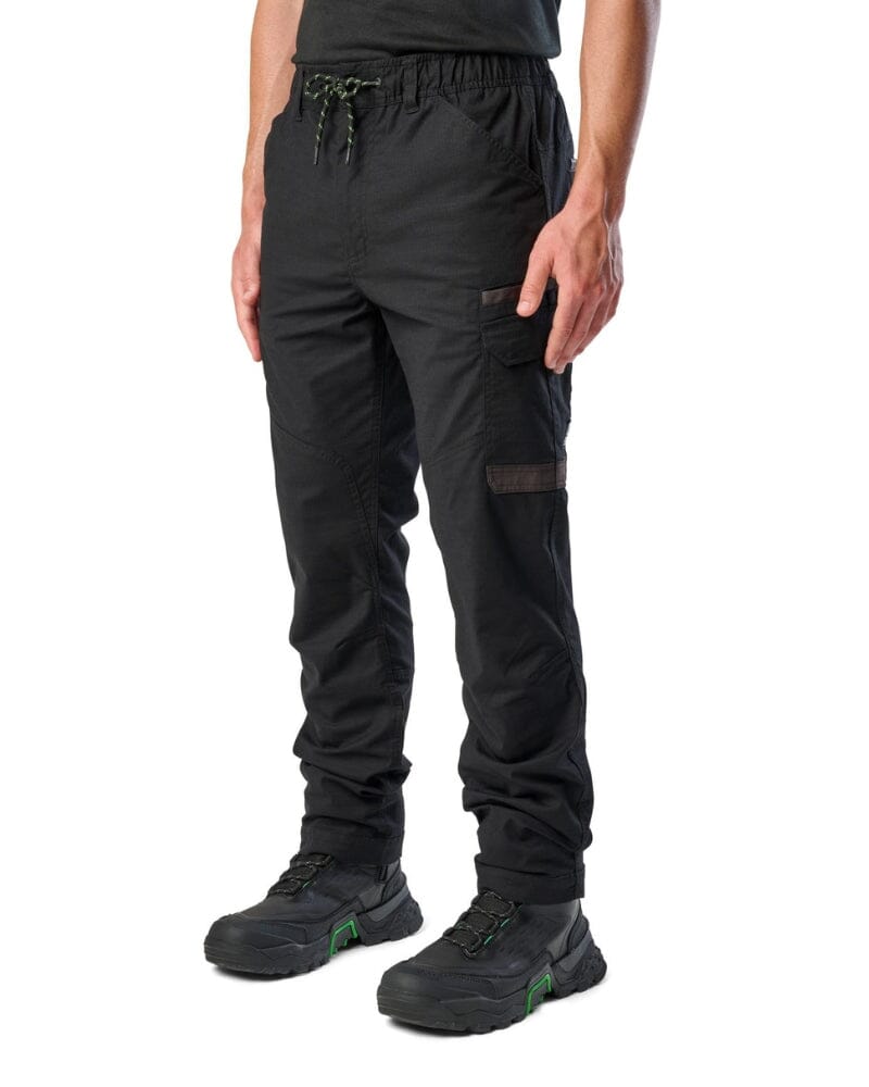 WP-12 Elastic Waist Stretch Ripstop Work Pant - Black
