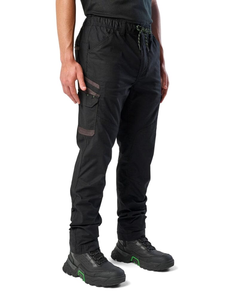 WP-12 Elastic Waist Stretch Ripstop Work Pant - Black