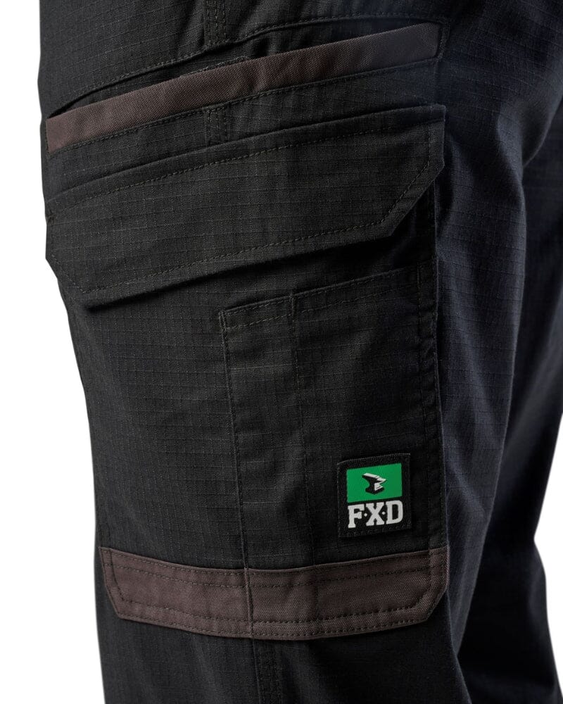 WP-12 Elastic Waist Stretch Ripstop Work Pant - Black