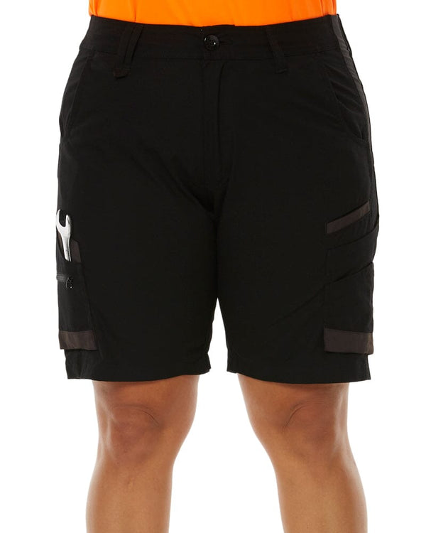 WS-5W Womens Stretch Ripstop Work Short - Black